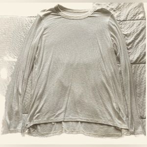 Layering Oatmeal Cream Long Sleeve